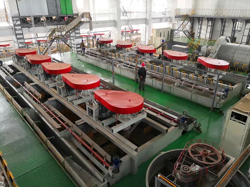 Samoaspirované mechanické flotační buňky pro hrubé granule